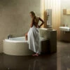 Aqua Orlah 1500 X 1040mm Offset Corner Whirlpool Bath