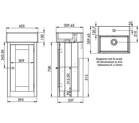 Tavistock Lansdown 430mm Cloakroom Unit And Basin 3 Tavistock Lansdown 430mm Cloakroom Unit And Basin - Image 3
