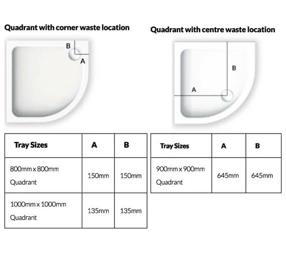 Kudos Kstone Quadrant Acrylic Shower Tray White 3 Kudos Kstone Quadrant Acrylic Shower Tray White - Image 3