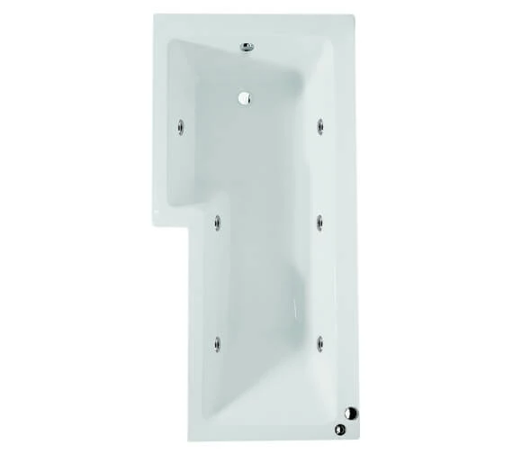 Aqua Edition Blok L Shaped Whirlpool Shower Bath With Front Panel 1 Aqua Edition Blok L Shaped Whirlpool Shower Bath With Front Panel
