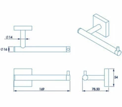 Croydex Chester Flexi-Fix Chrome Toilet Paper Holder -UK Bathroom Products Sales 2024 M700 2022 9 2 9 51 5 156