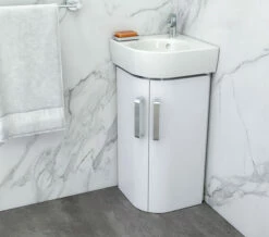 Geberit Selnova Compact 450 X 330mm Two Door Cabinet And Basin
