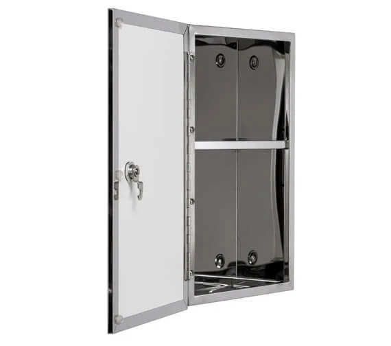 Croydex Trent Stainless Steel Lockable Medicine Cabinet 4 Croydex Trent Stainless Steel Lockable Medicine Cabinet - Image 4