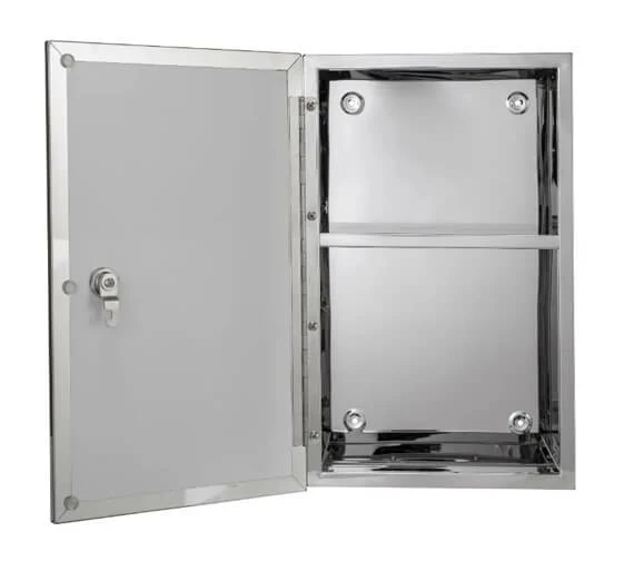 Croydex Trent Stainless Steel Lockable Medicine Cabinet 5 Croydex Trent Stainless Steel Lockable Medicine Cabinet - Image 5