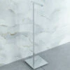 Smedbo Outline Lite Free Standing Polished Stainless Steel Toilet Roll Holder Square Base