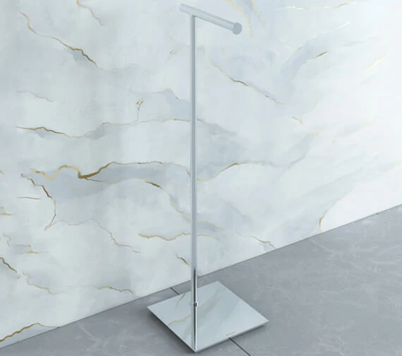 Smedbo Outline Lite Free Standing Polished Stainless Steel Toilet Roll Holder Square Base 1 Smedbo Outline Lite Free Standing Polished Stainless Steel Toilet Roll Holder Square Base