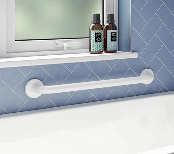 Croydex 600mm Stainless Steel Straight Grab Bar 12 Croydex 600mm Stainless Steel Straight Grab Bar - Image 12