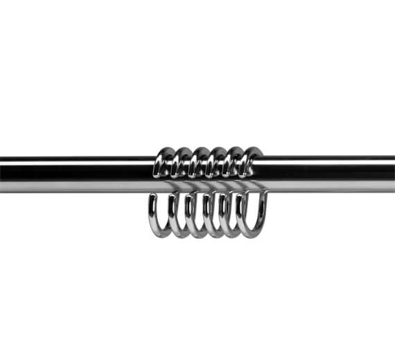 Croydex Superline Modular Shower Curtain Rail Kit Chrome - AD119041 2 Croydex Superline Modular Shower Curtain Rail Kit Chrome - AD119041 - Image 2