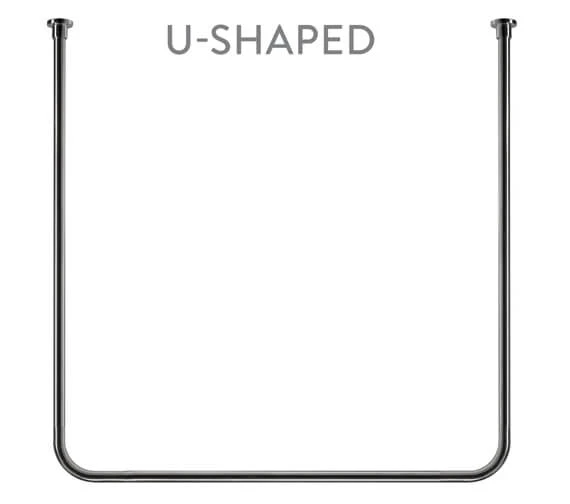 Croydex Superline Modular Shower Curtain Rail Kit Chrome - AD119041 5 Croydex Superline Modular Shower Curtain Rail Kit Chrome - AD119041 - Image 5