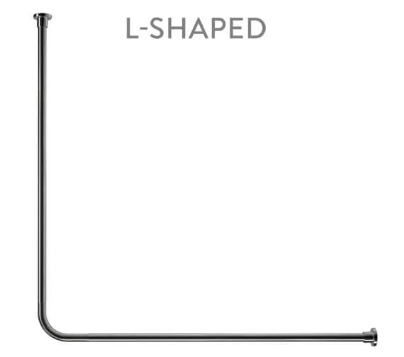 Croydex Superline Modular Shower Curtain Rail Kit Chrome - AD119041 6 Croydex Superline Modular Shower Curtain Rail Kit Chrome - AD119041 - Image 6