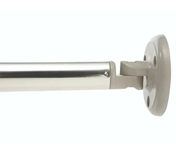 Croydex Luxury Curved Chrome Shower Curtain Rail Rod 4 Croydex Luxury Curved Chrome Shower Curtain Rail Rod - Image 4