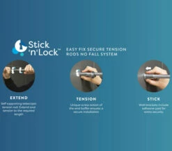 Croydex Stick-N-Lock Shower Cubicle Telescopic Tension Rod 17 Croydex Stick-N-Lock Shower Cubicle Telescopic Tension Rod -UK Bathroom Products Sales 2024 M700 2022 9 6 14 8 34 369 1