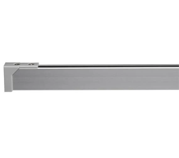 Croydex Professional Profile 400 Straight Silver Shower Rail 1 Croydex Professional Profile 400 Straight Silver Shower Rail