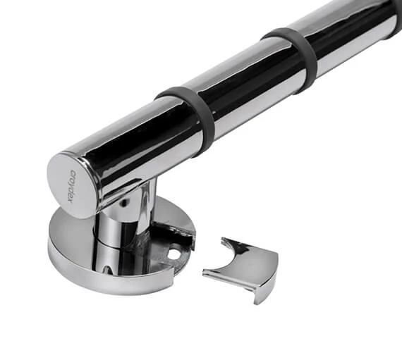 Croydex Assistive Grab N Grip 905mm Chrome Angled Grab Bar 4 Croydex Assistive Grab N Grip 905mm Chrome Angled Grab Bar - Image 4