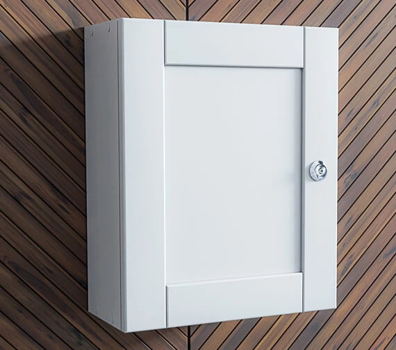 Roper Rhodes Medicab Lockable Single Door Wall Cabinet White 334mm - MED340 1 Roper Rhodes Medicab Lockable Single Door Wall Cabinet White 334mm - MED340