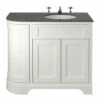 Heritage Wilton 1000mm Floor Standing 3 Doors Curved Corner Vanity Unit