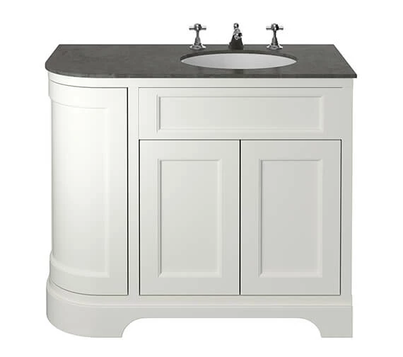 Heritage Wilton 1000mm Floor Standing 3 Doors Curved Corner Vanity Unit 1 Heritage Wilton 1000mm Floor Standing 3 Doors Curved Corner Vanity Unit