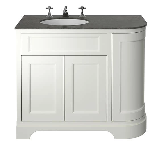 Heritage Wilton 1000mm Floor Standing 3 Doors Curved Corner Vanity Unit 3 Heritage Wilton 1000mm Floor Standing 3 Doors Curved Corner Vanity Unit - Image 3