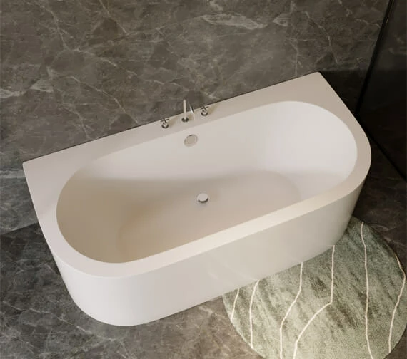 Joseph Miles Osric 1700 X 750mm Back-To-Wall Double Ended Bath 1 Joseph Miles Osric 1700 X 750mm Back-To-Wall Double Ended Bath