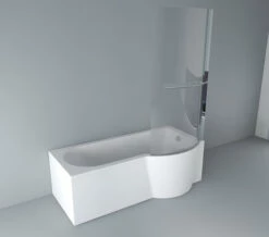 IMEX Arco White Shower Bath -UK Bathroom Products Sales 2024 M700 2023 1 13 12 45 10 650