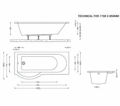 IMEX Arco White Shower Bath -UK Bathroom Products Sales 2024 M700 2023 1 13 9 34 0 234
