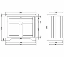 Hudson Reed Old London 2 Door Floor Standing Vanity Unit And Basin -UK Bathroom Products Sales 2024 M700 2023 1 14 7 14 53 588