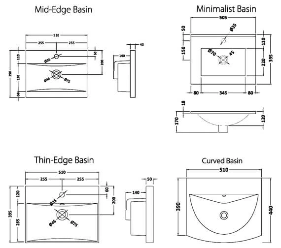 Nuie Athena Floor Standing 2 Door Cabinet With Worktop Or Basin 5 Nuie Athena Floor Standing 2 Door Cabinet With Worktop Or Basin - Image 5