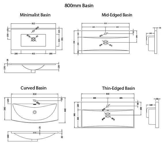 Nuie Athena 2 Drawer Wall Hung Cabinet 7 Nuie Athena 2 Drawer Wall Hung Cabinet - Image 7