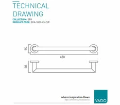 Vado Spa 300mm Chrome Wall Mounted Grab Or Towel Rail -UK Bathroom Products Sales 2024 M700 2023 2 3 13 20 46 521