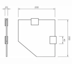 Miller Classic Clear Glass Corner Shelf 200mm - 292020 5 Miller Classic Clear Glass Corner Shelf 200mm - 292020 -UK Bathroom Products Sales 2024 M700 2023 2 9 6 53 15 26