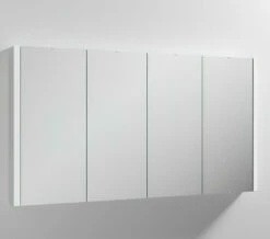 Nuie Eden 1200 X 650mm 4 Door Mirror Cabinet White High Gloss -UK Bathroom Products Sales 2024 M700 2023 3 23 7 50 31 346