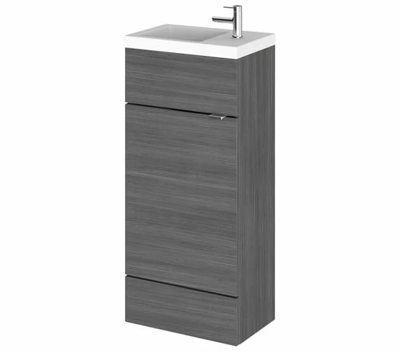 Hudson Reed Fusion 400mm Floor-Standing Slimline Vanity Unit And Basin 5 Hudson Reed Fusion 400mm Floor-Standing Slimline Vanity Unit And Basin - Image 5