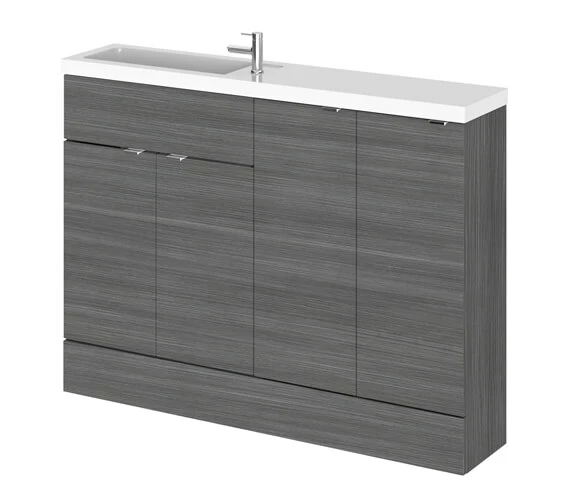 Hudson Reed Fusion 1200mm Compact Furniture Pack - Vanity And 2 Base Unit With Basin 5 Hudson Reed Fusion 1200mm Compact Furniture Pack - Vanity And 2 Base Unit With Basin - Image 5