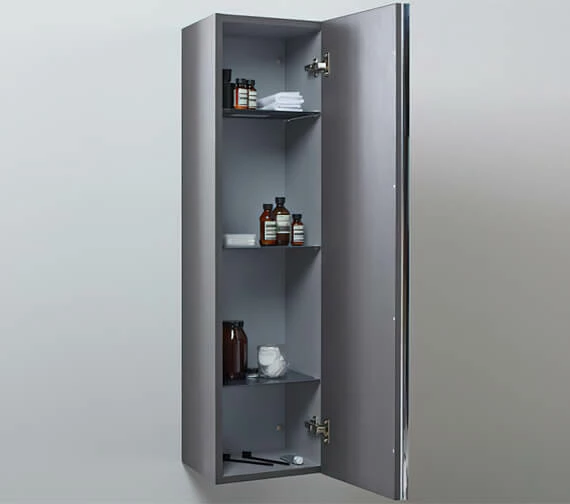 Roper Rhodes Pursuit 320 X 1200mm Tall Mirrored Storage Unit Gloss White 1 Roper Rhodes Pursuit 320 X 1200mm Tall Mirrored Storage Unit Gloss White