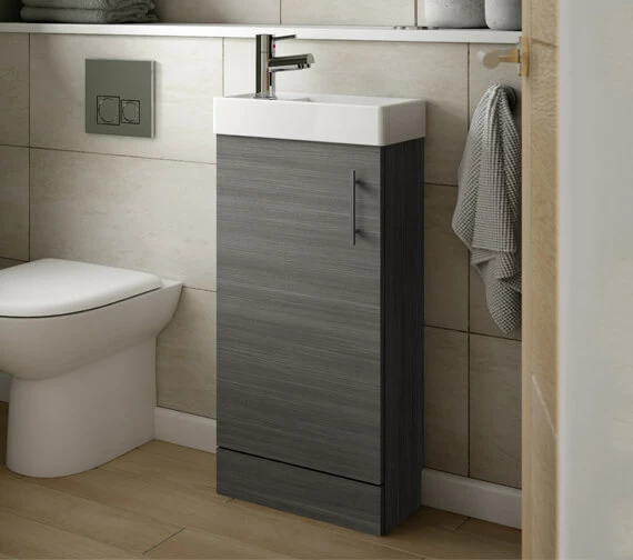 Nuie Vault 405 X 861mm Single Door Floor Standing Compact Unit And Basin 10 Nuie Vault 405 X 861mm Single Door Floor Standing Compact Unit And Basin - Image 10