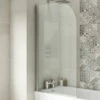Nuie 1430mm High Straight Bath Screen