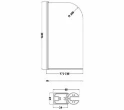 Nuie 1430mm High Straight Bath Screen 12 Nuie 1430mm High Straight Bath Screen -UK Bathroom Products Sales 2024 M700 2023 5 23 12 21 55 958