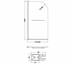 Nuie 1430mm High Straight Bath Screen 14 Nuie 1430mm High Straight Bath Screen -UK Bathroom Products Sales 2024 M700 2023 5 23 12 23 7 531