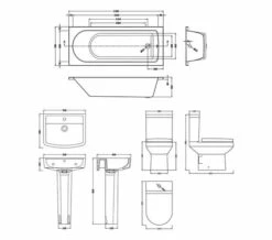 Nuie Modern Vancouver White Small Bathroom Suite -UK Bathroom Products Sales 2024 M700 2023 5 23 9 46 38 415