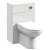 Nuie Mayford 766mm High Back-To-Wall WC Furniture Unit White