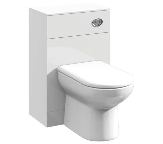 Nuie Mayford 766mm High Back-To-Wall WC Furniture Unit White 1 Nuie Mayford 766mm High Back-To-Wall WC Furniture Unit White