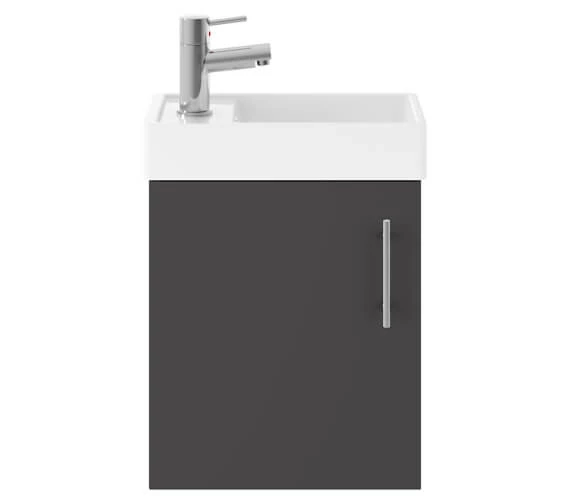 Nuie Vault 400mm Wide Single Door Wall Hung Unit And Basin 7 Nuie Vault 400mm Wide Single Door Wall Hung Unit And Basin - Image 7