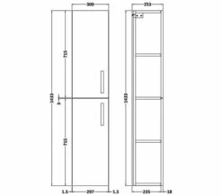Nuie Athena 300 X 1433mm Double Door Wall Hung Tall Unit 11 Nuie Athena 300 X 1433mm Double Door Wall Hung Tall Unit -UK Bathroom Products Sales 2024 M700 2023 5 26 15 0 54 150