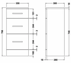 Nuie Mayford 350mm Wide 3 Drawer Furniture Unit 7 Nuie Mayford 350mm Wide 3 Drawer Furniture Unit -UK Bathroom Products Sales 2024 M700 2023 5 27 7 16 22 466