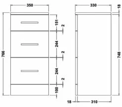 Nuie Mayford 350mm Wide 3 Drawer Furniture Unit 9 Nuie Mayford 350mm Wide 3 Drawer Furniture Unit -UK Bathroom Products Sales 2024 M700 2023 5 27 7 16 48 660