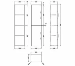 Nuie Parade 356 X 1399mm Two Door Wall Hung Tallboy Unit -UK Bathroom Products Sales 2024 M700 2023 5 29 11 15 55 441