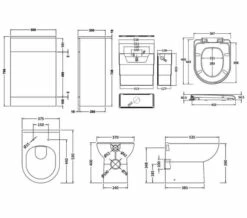 Nuie Saturn Cloakroom Gloss White Furniture Pack With Basin -UK Bathroom Products Sales 2024 M700 2023 5 29 8 44 13 688