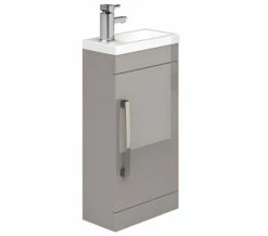 Essential Nevada Single Door Vanity Unit And Basin - 400mm Width