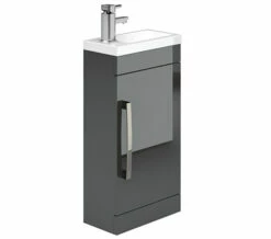Essential Nevada Single Door Vanity Unit And Basin - 400mm Width -UK Bathroom Products Sales 2024 M700 2023 6 26 8 33 12 350