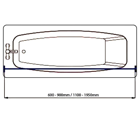 Croydex Heavy Duty Telescopic Curtain Rod 2 Croydex Heavy Duty Telescopic Curtain Rod - Image 2